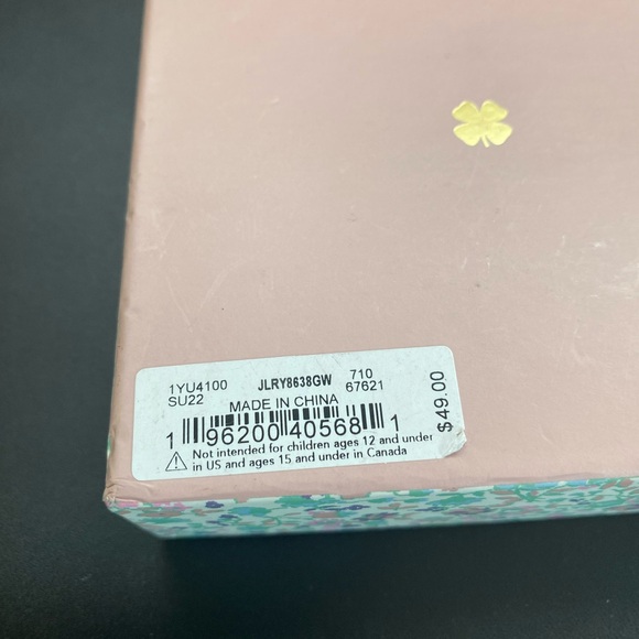 New Lucky brand, gold tone, metal earrings, irregular hoop style - Picture 4 of 6